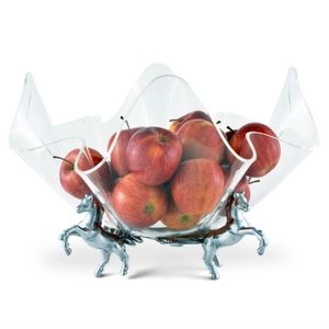 Arthur Court Designs Horse Stand Acrylic Bowl